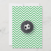 Birthday Sport Green Football Kaart (Achterkant)