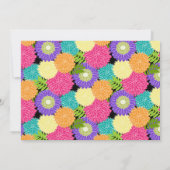 Birthday Spring Blooms Party Chic Kaart (Achterkant)