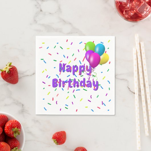 Birthday Sprinkles with Balloons Servet (Insitu)