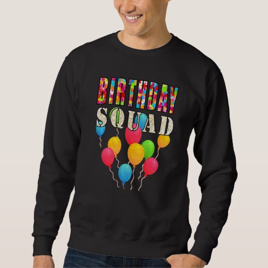 Birthday Squad Balloons Trui (Voorkant)