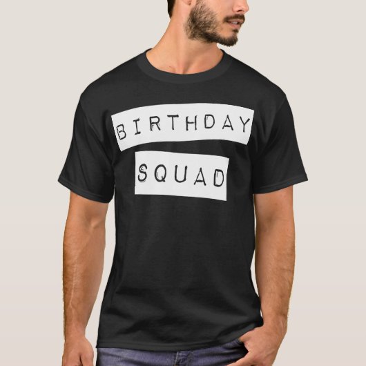 Birthday Squad bijpaar  - T-shirt (Voorkant)