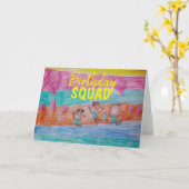 Birthday Squad - Blank - Semi-glanzenkaart Kaart (Gele Bloem)