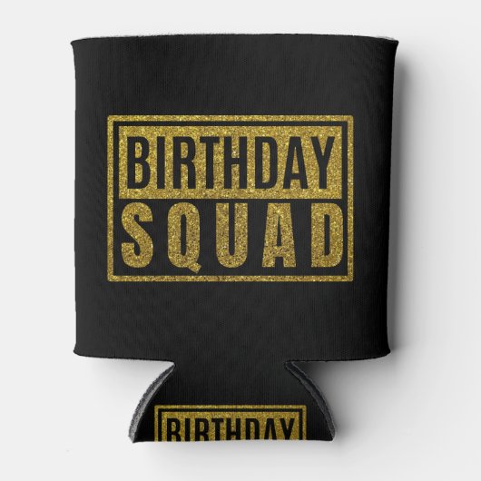 Birthday Squad Blikjeskoeler (Voorkant)