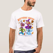 Birthday Squad Funny Halloween T-shirt (Voorkant)