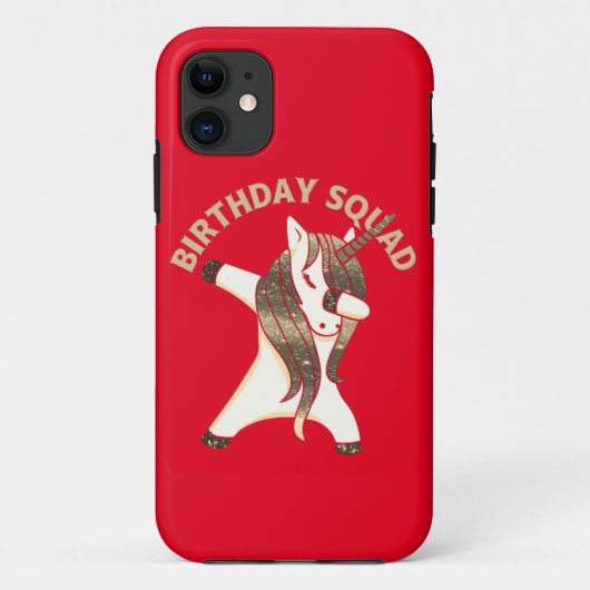 BIRTHDAY SQUAD grappig verjaardagscadeau Case-Mate iPhone Case (Achterkant)