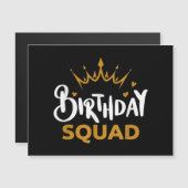 Birthday Squad Party Matching Family Group Funny B (Voorkant / Achterkant)