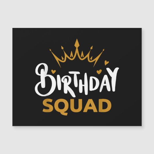 Birthday Squad Party Matching Family Group Funny B (Voorkant)
