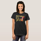 Birthday Squad Party Matching Family Group Funny B T-shirt (Voorkant volledig)