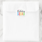 BIRTHDAY SQUAD RONDE STICKER (Tas)