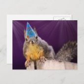Birthday Squirrel Foto Briefkaart (Voorkant / Achterkant)