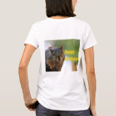 Birthday Squirrel T-shirt (Achterkant)