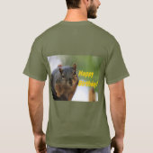 Birthday Squirrel T-Shirt (Achterkant)