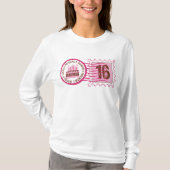 Birthday Stamp 16 T-Shirt (Voorkant)