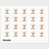 Birthday Standard Poodle Dog Vierkante Sticker (Vel)