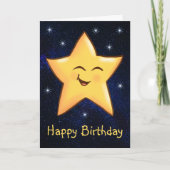 Birthday Star Kaart (Voorkant)