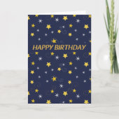 Birthday Stars Kaart (Voorkant)