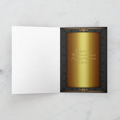 Birthday Steampunk, rivieren, messing en koninklij Kaart (Binnen)