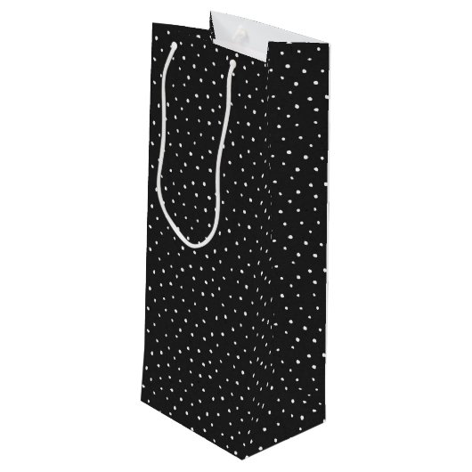 Birthday Stick Figuur Girl met Red Wine Glass Wijn Cadeautas (Achterkant Gekanteld)