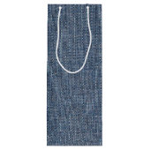 Birthday Stick Figuur Girl met wijn uit glas Wijn Cadeautas (Achterkant)