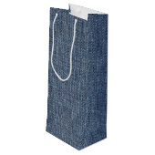 Birthday Stick Figuur Girl met wijn uit glas Wijn Cadeautas (Achterkant Gekanteld)