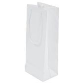 Birthday Stick Figuur Girl met wijn Wijn Cadeautas (Achterkant Gekanteld)