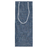 Birthday Stick Figuur Girl met wijn Wijn Cadeautas (Achterkant)