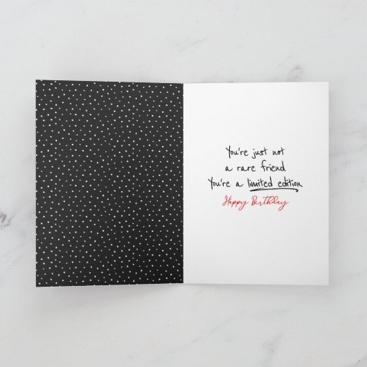 Birthday Stick Figuur Girl voor Vriend Kaart (Binnen)