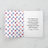 Birthday Stick Girl met Daisies Kaart (Binnen)