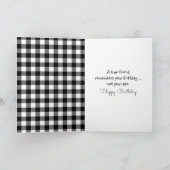 Birthday Stick Girl met Daisies Kaart (Binnen)