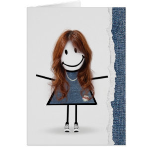 Birthday Stick Girl met Sneakers