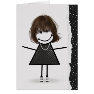 Birthday Stick Girl met Sneakers