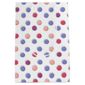 Birthday Stick Girl op Polka Dots Medium Cadeauzakje (Achterkant)