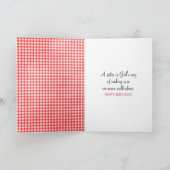 Birthday Stick Girl voor zuster Kaart (Binnen)