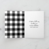 Birthday Stick Girl voor zuster Kaart (Binnen)