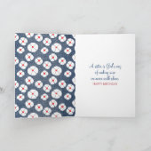 Birthday Stick Girl voor zuster Kaart (Binnen)