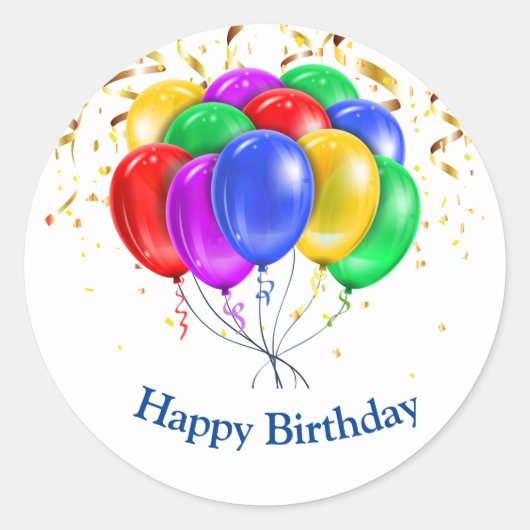 Birthday Sticker (Voorkant)