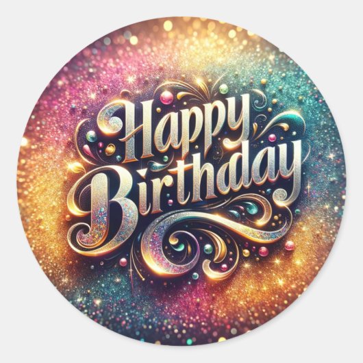 Birthday sticker (Voorkant)