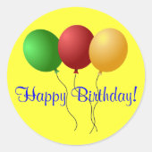 Birthday Sticker (Voorkant)