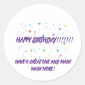 Birthday sticker (Voorkant)