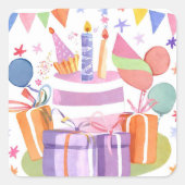 Birthday Sticker (Voorkant)