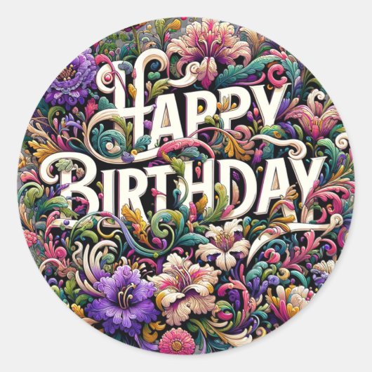 Birthday sticker (Voorkant)