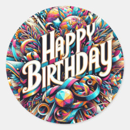 Birthday sticker
