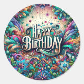 Birthday sticker (Voorkant)