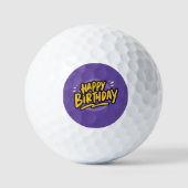 Birthday Sticker Golfballen (Voorkant)