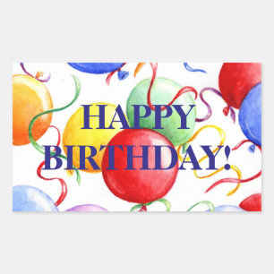 Birthday Stickers Happy Birthday ballons