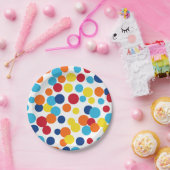 Birthday Stippen Paper Borden Papieren Bordje (Feest)