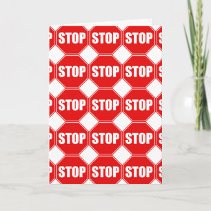 BIRTHDAY-STOP STOP STOP-KNIEUW JE ZOU HET NIET BEK KAART