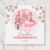Birthday Sugar Plum Fairy Bedankjes Labels (Voorkant)