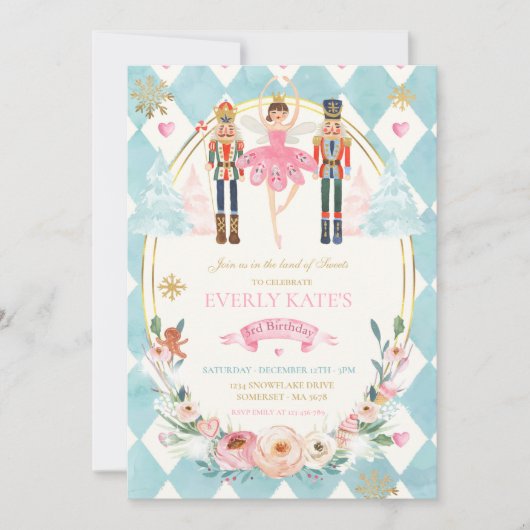 Birthday Sugar Plum Fairy Kaart (Voorkant)