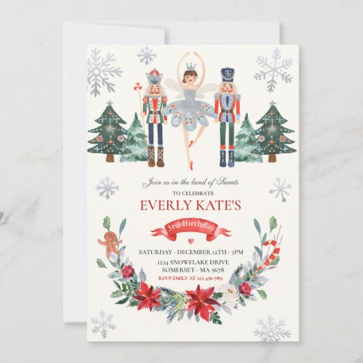 Birthday Sugar Plum Fairy Kaart (Voorkant)